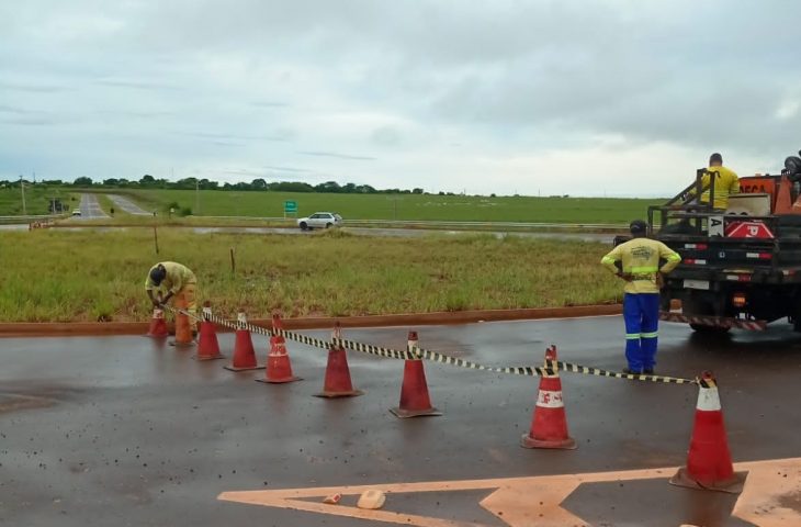 Governo contrata obra emergencial para conter erosão na MS-473 em Nova Andradina