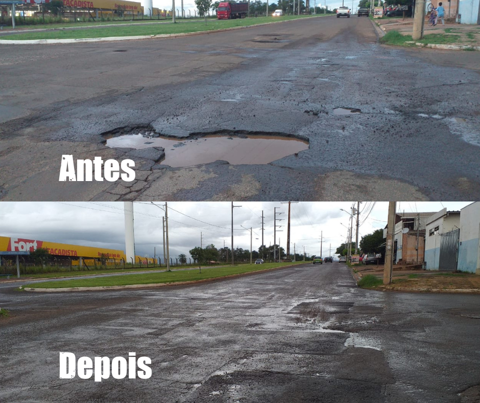 De tapa-buracos a limpeza, indicações de Betinho levam melhorias ao Aero Rancho e região