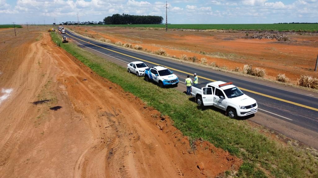 Governo de MS acompanha início dos trabalhos de consórcio no sistema rodoviário da MS-112
