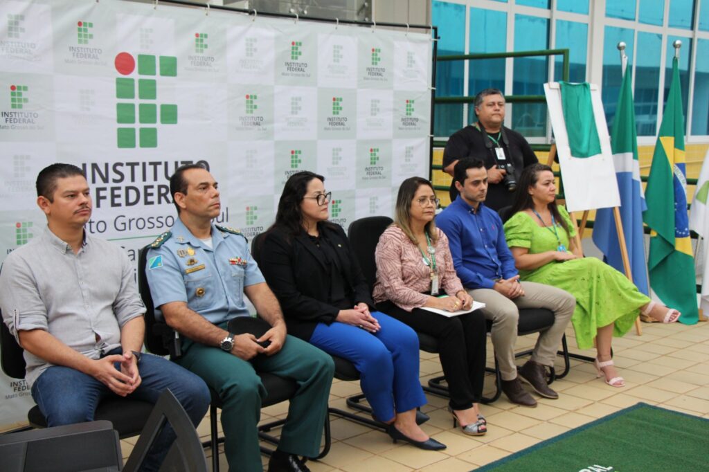 Vereador Otávio Trad participa da inauguração da área de convivência do IFMS, campus Aquidauana