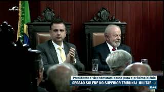 Vídeo: Presidente do Congresso acompanha posse no Superior Tribunal Militar