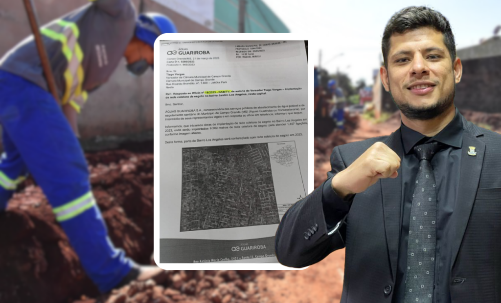 Vitória do vereador Tiago Vargas: Bairro Los Angeles será contemplado com rede coletora de esgoto