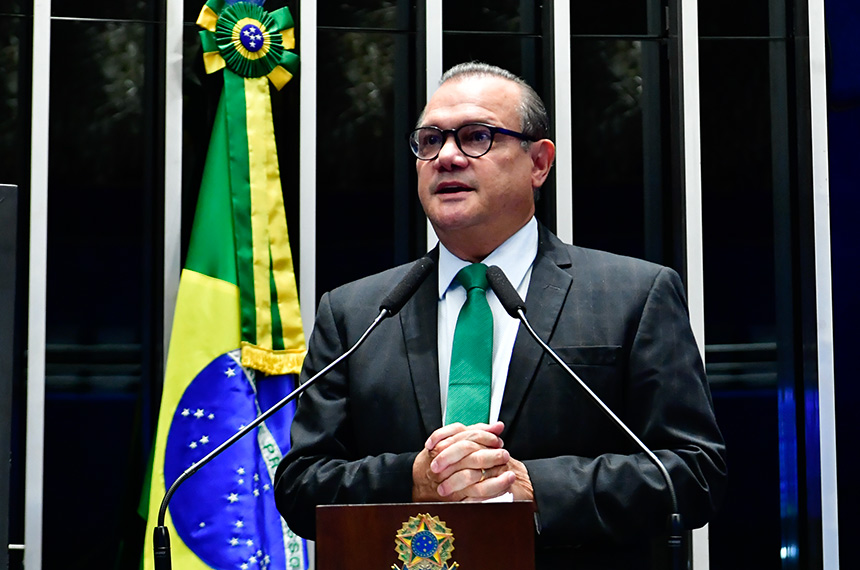 Em discurso, à tribuna, senador Wellington Fagundes (PL-MT).