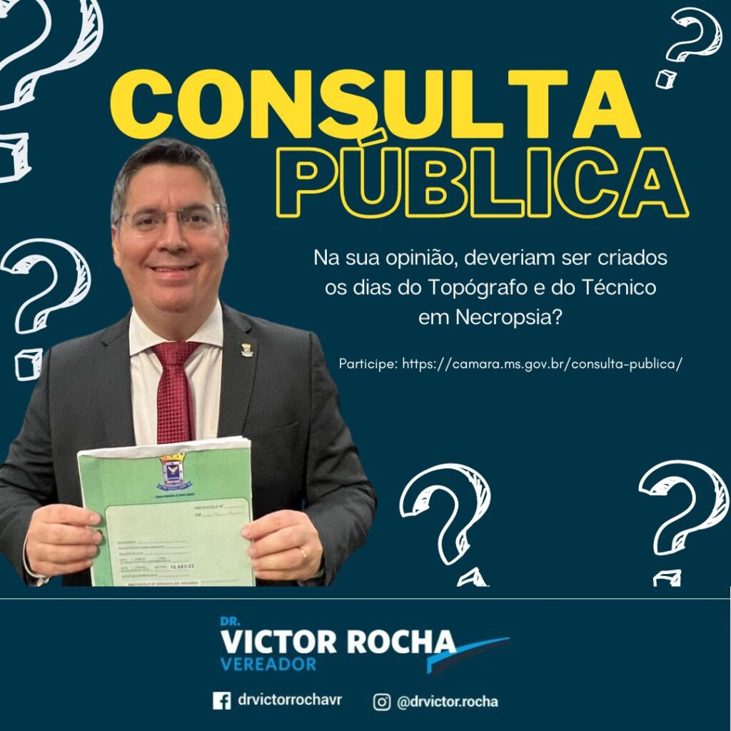 Com mandato participativo, Dr. Victor Rocha lança duas consultas públicas para discutir projetos de lei