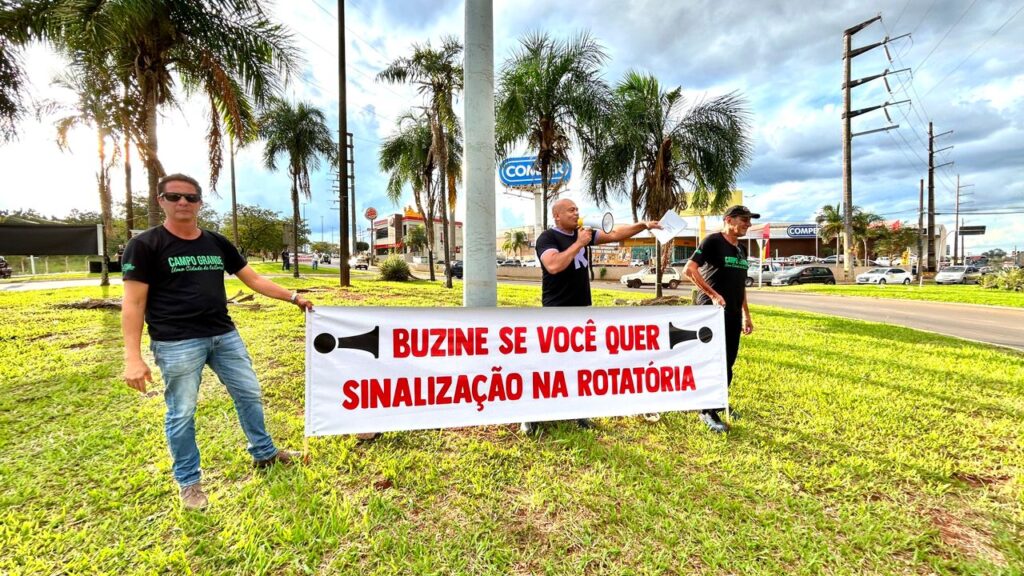 Ronilço Guerreiro promove “buzinaço” para cobrar sinalização da rotatória da Tamandaré com a Euler de Azevedo