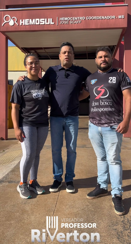 Com atuação voltada ao bem coletivo, Professor Riverton participa de campanha de doação de sangue