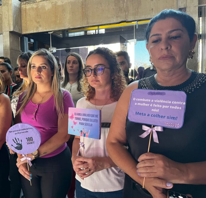 Agosto Lilás: servidoras da SES participam de campanha contra violência doméstica e sexual