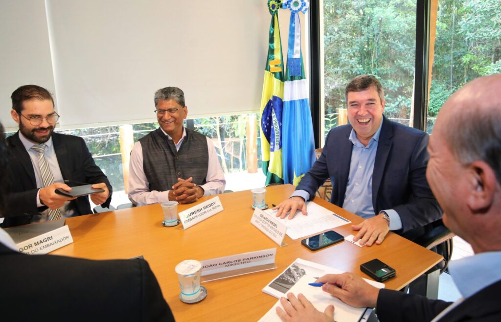 Com foco nas relações internacionais, MS apresenta potencial econômico para embaixador da Índia no Brasil