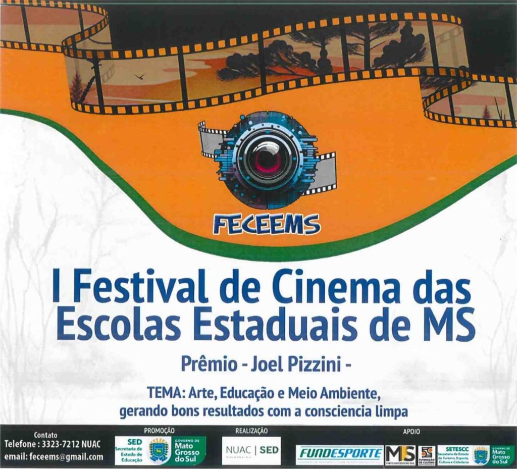 Festival de Cinema das Escolas Estaduais de MS divulga lista dos 10 curta-metragens finalistas