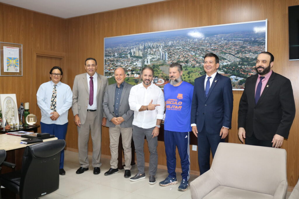 Presidente Carlão recebe organizadores da Corrida do Círculo Militar de Campo Grande – “Corrida Tenente Antônio João”