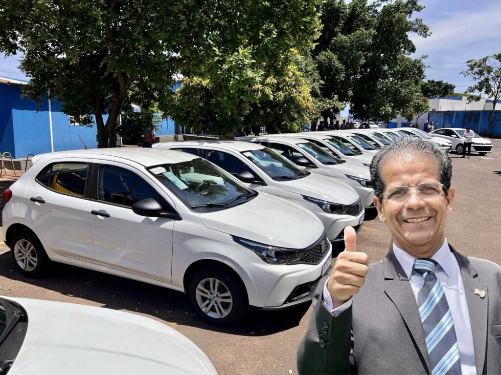 Vereador Edu Miranda comemora renovação da frota de veículos da SEMED