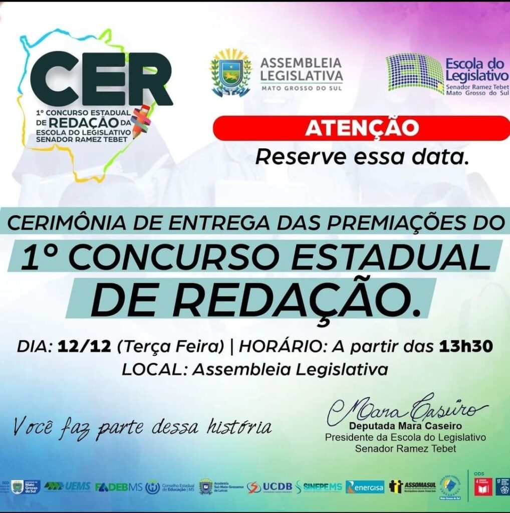 <b>1º Concurso:</b> Cerimônia de premiação é definida e 106 redações seguem na disputa