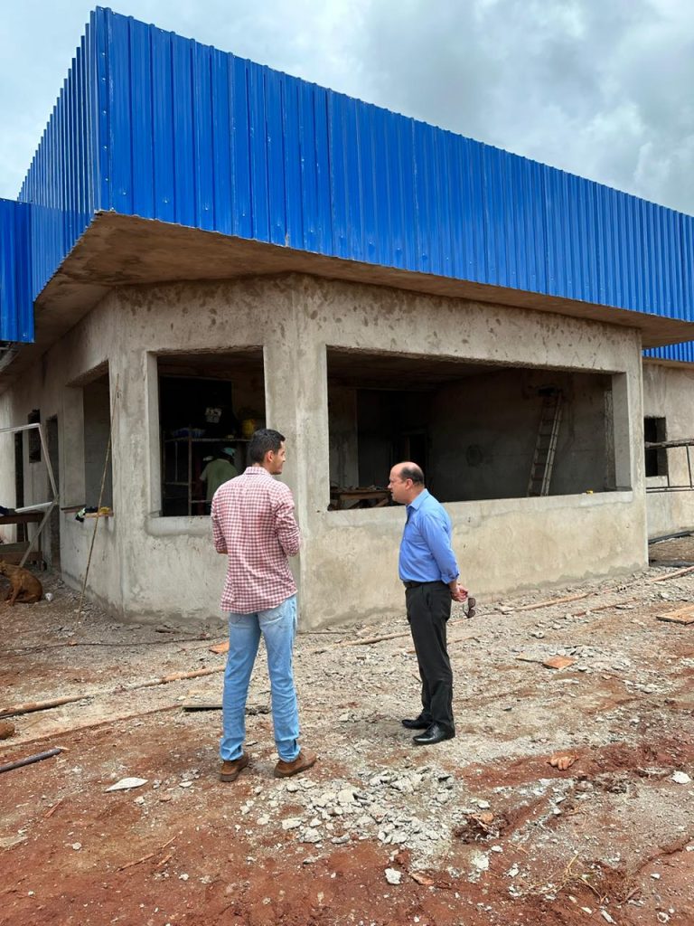 Base da polícia no distrito de Ipezal em Angélica está com 45% de obras concluídas