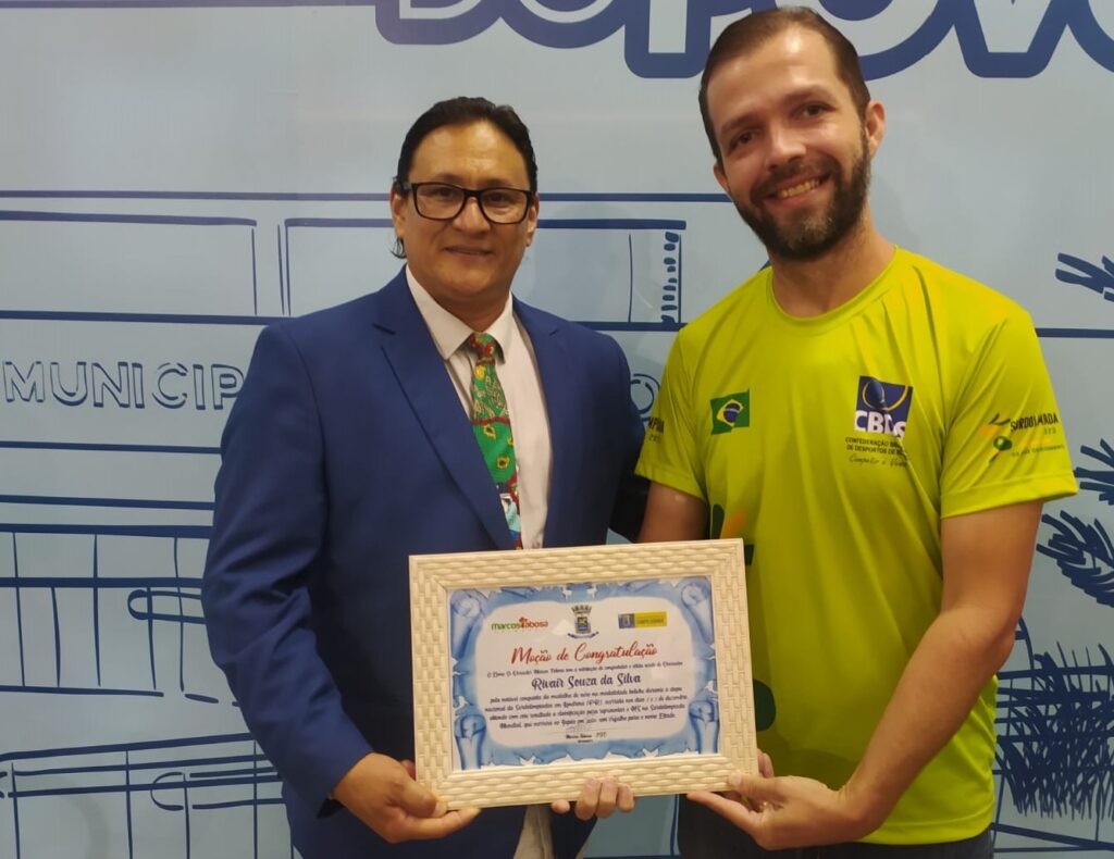 Por indicação de Tabosa, Câmara Municipal outorga Moção de Congratulação a atleta surdo